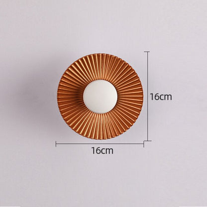 Hasna Sunray Wall Lamp Modern Metallic Sun