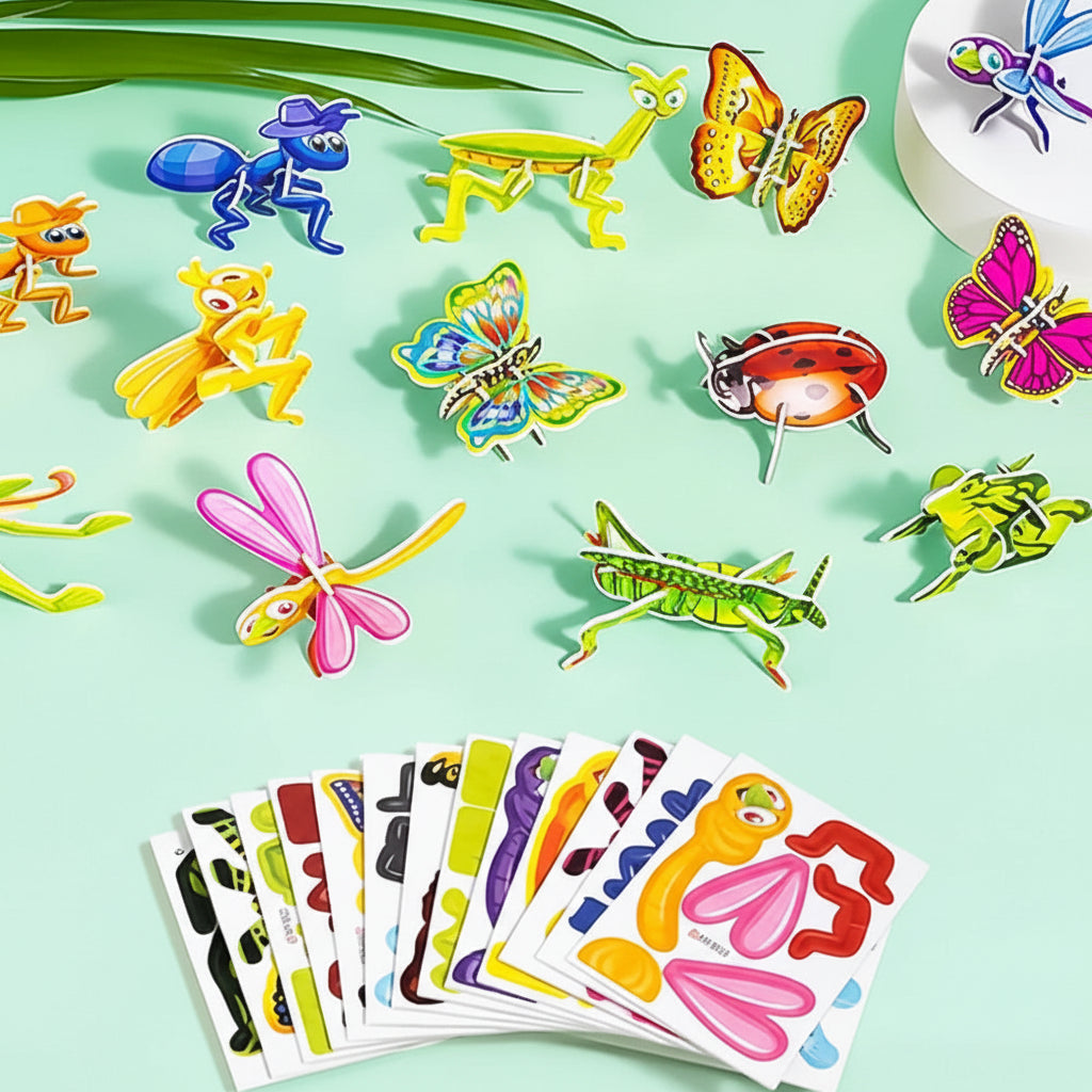 Kids 3D Cartoon Puzzle Set Animal