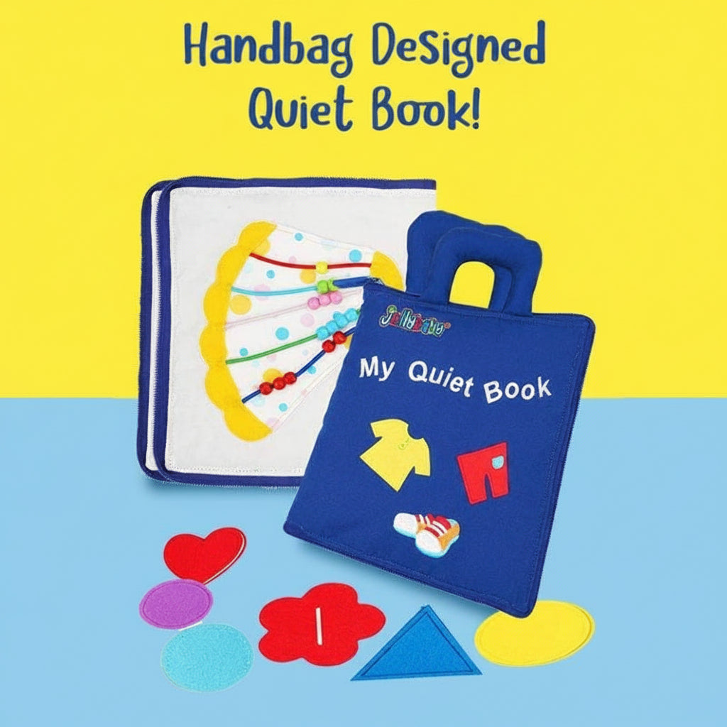 Quiet Book Montessori Fabric Learning