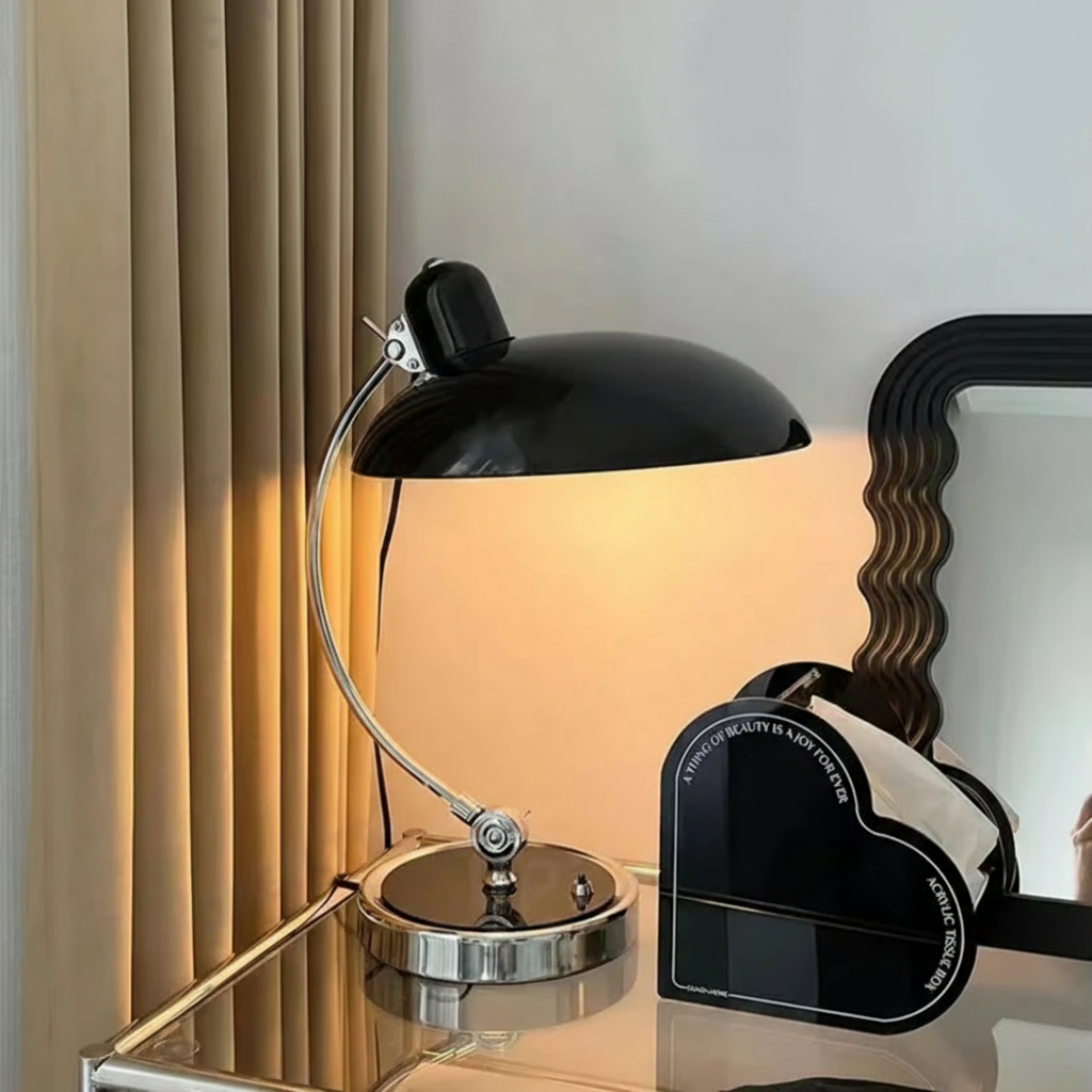 Scandiarc Table Lamp Bauhaus Inspired Curved