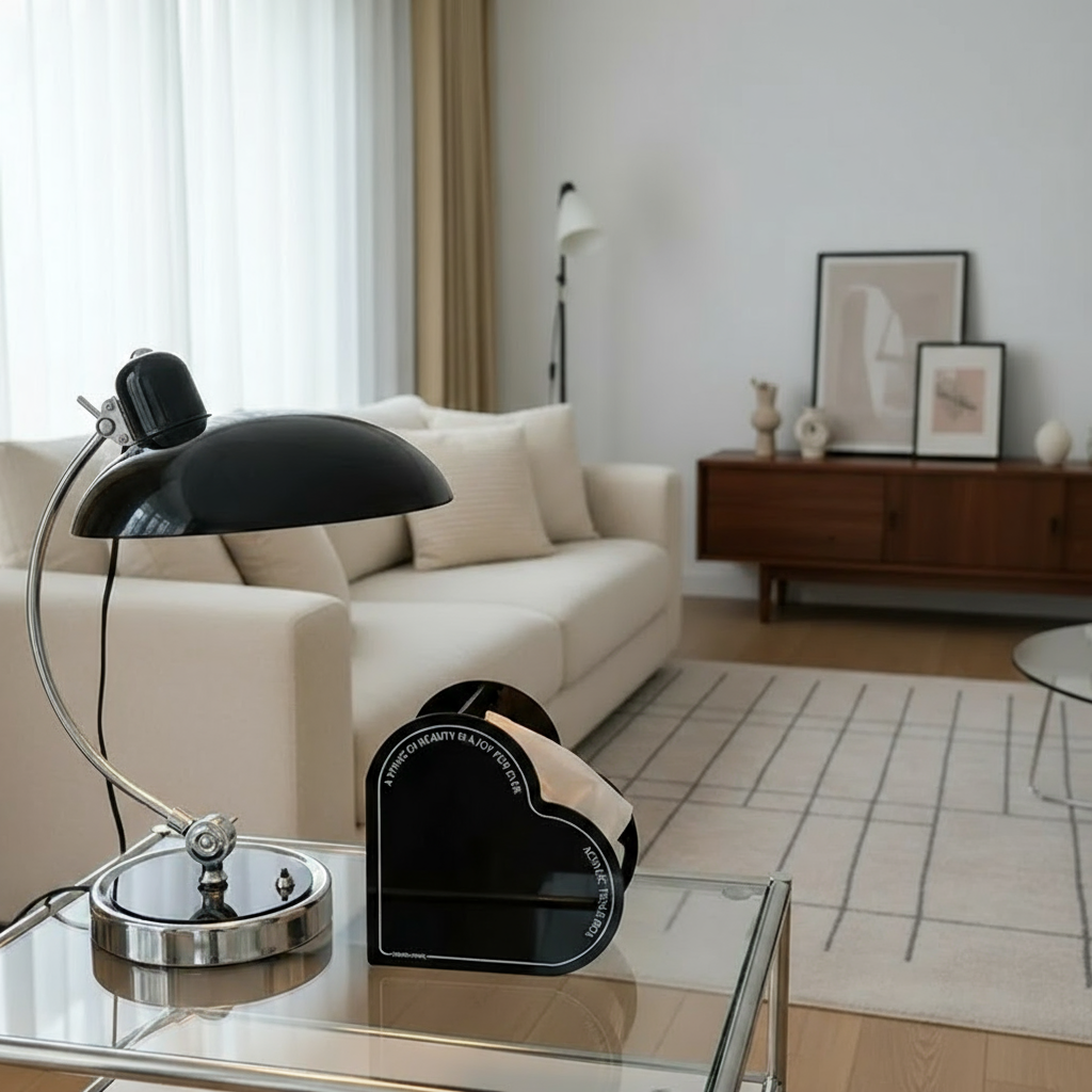 Scandiarc Table Lamp Bauhaus Inspired Curved
