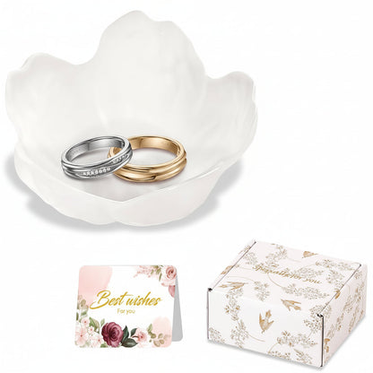 Mothers Day Flower Jewelry Dish Ceramic Ring