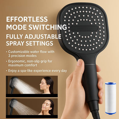 Shower Head High Pressure Filtered Handheld