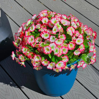 Silk Flowers Hanging Basket Indoor Outdoor