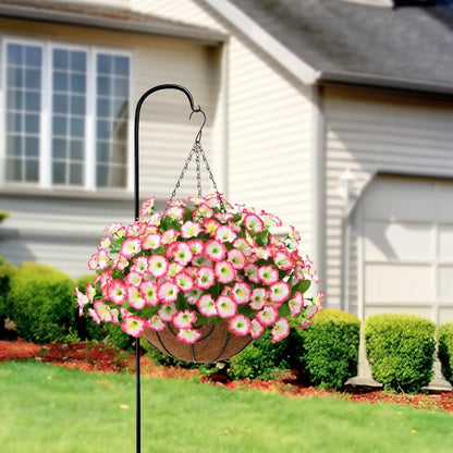 Silk Flowers Hanging Basket Indoor Outdoor