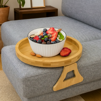 Sofa Side Table Armrest Tray Adjustable