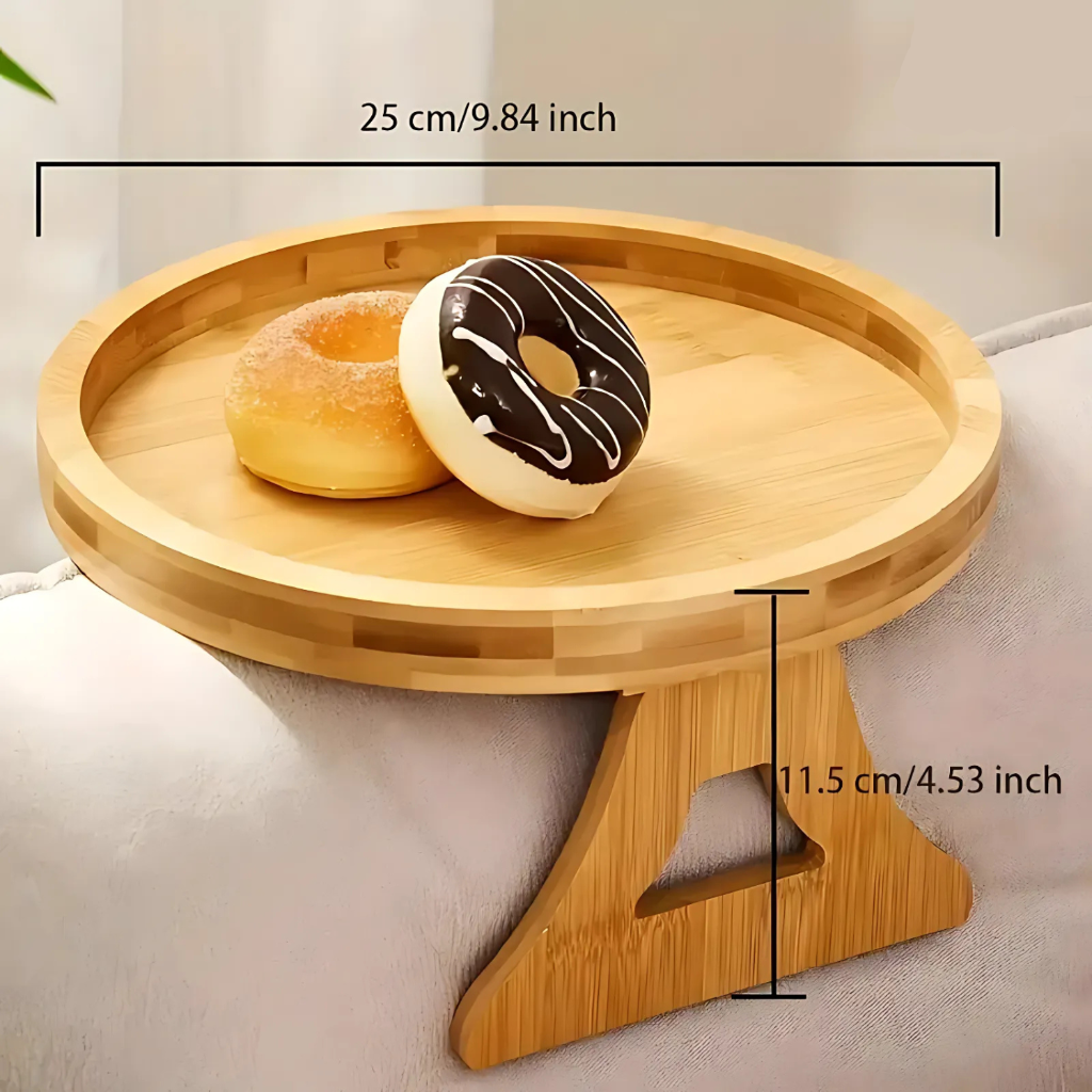 Sofa Side Table Armrest Tray Adjustable