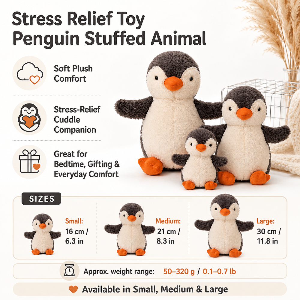 Stress Relief Toy Penguin Stuffed Animal