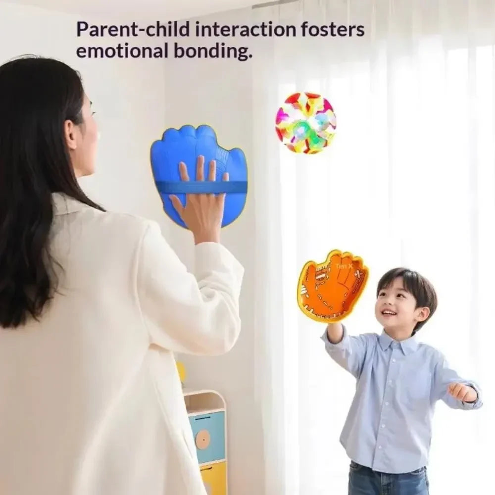 Suction Cup Balls Catch Gloves Interactive