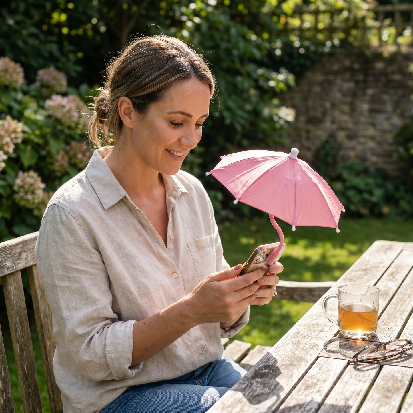 Sun Protection Phone Umbrella Adjustable