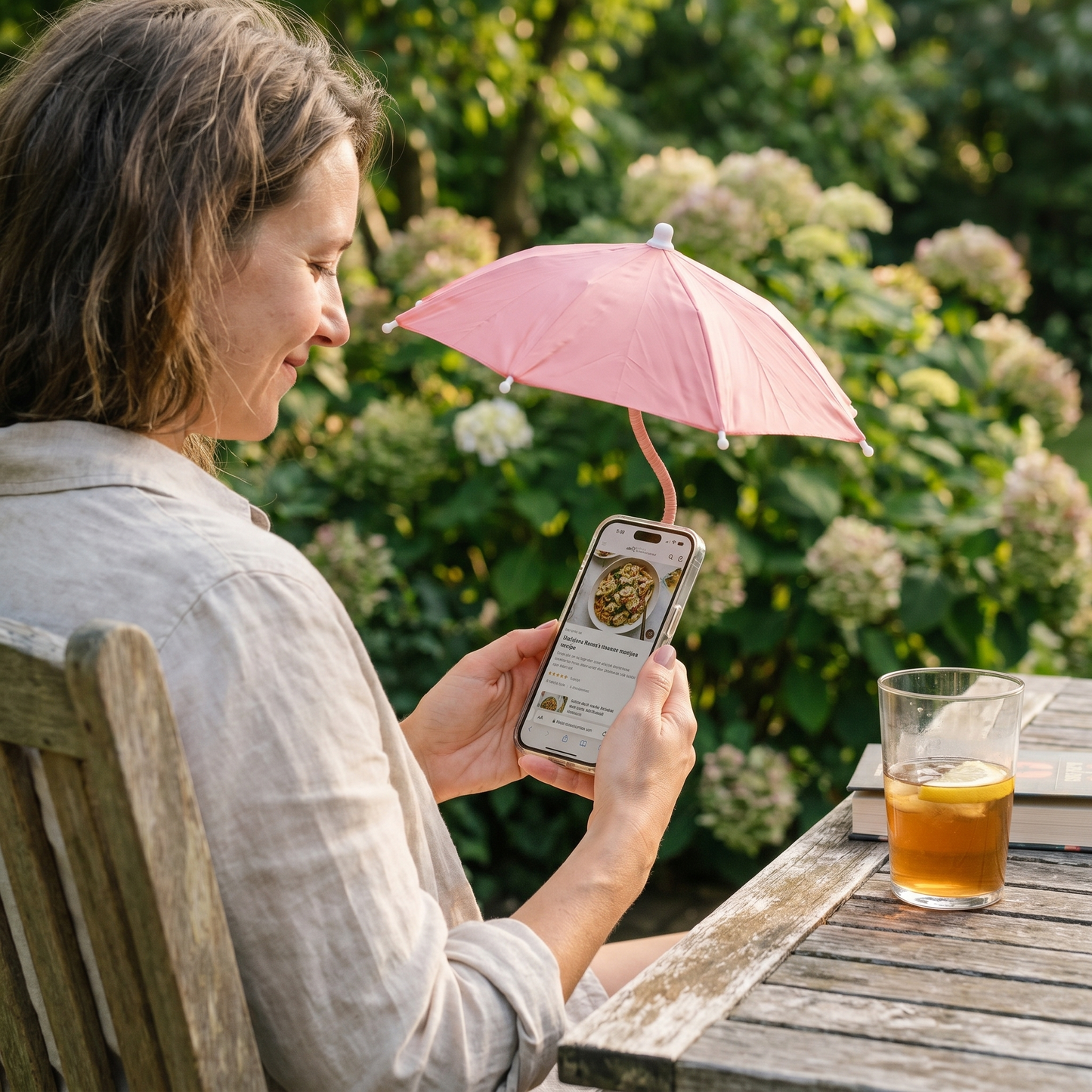 Sun Protection Phone Umbrella Adjustable