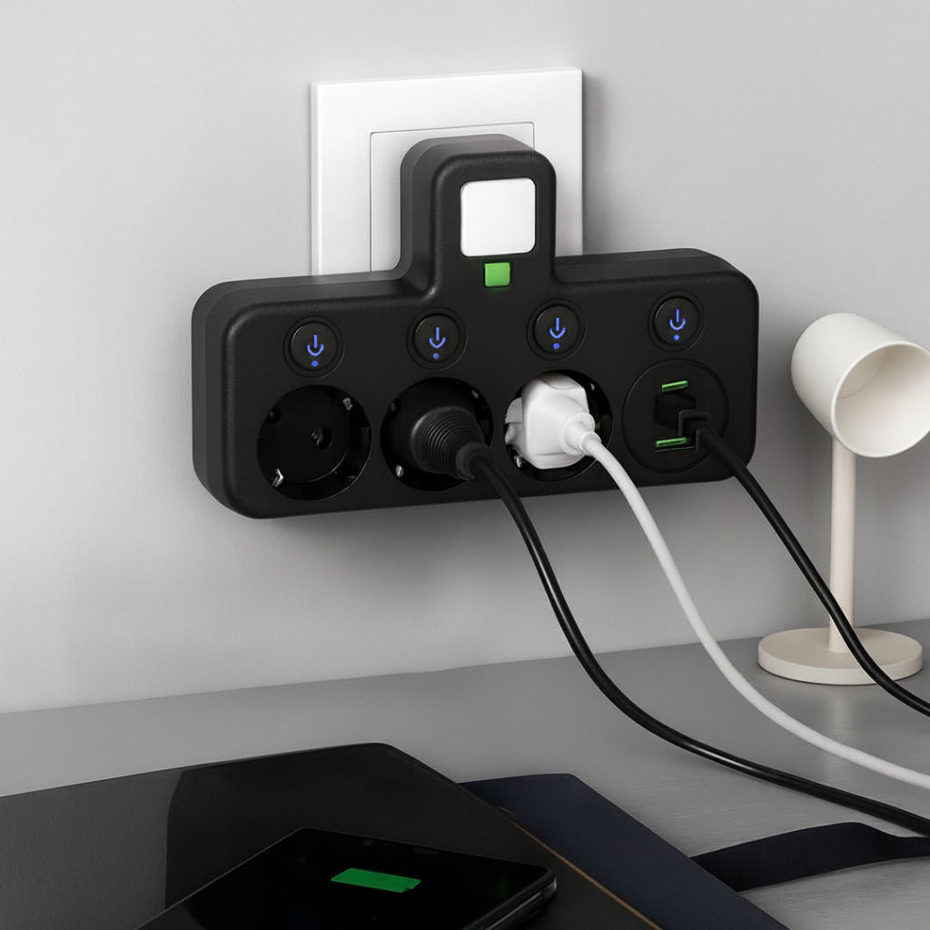 Surge Protection Power Strip USB Outlets