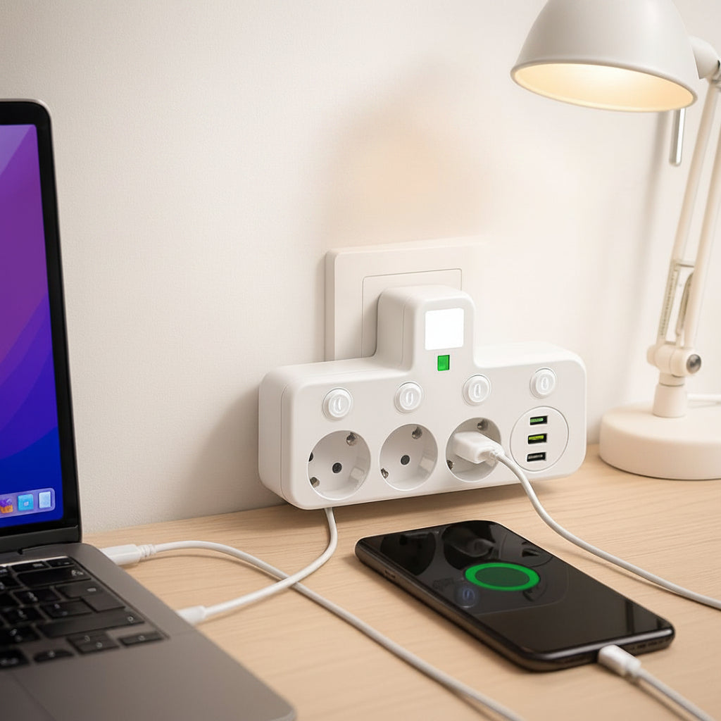 Surge Protection Power Strip USB Outlets