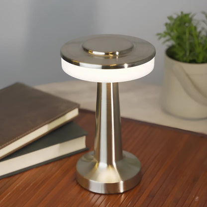 Table Lamp Cordless Metal Rechargeable