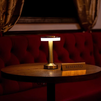 Table Lamp Cordless Metal Rechargeable