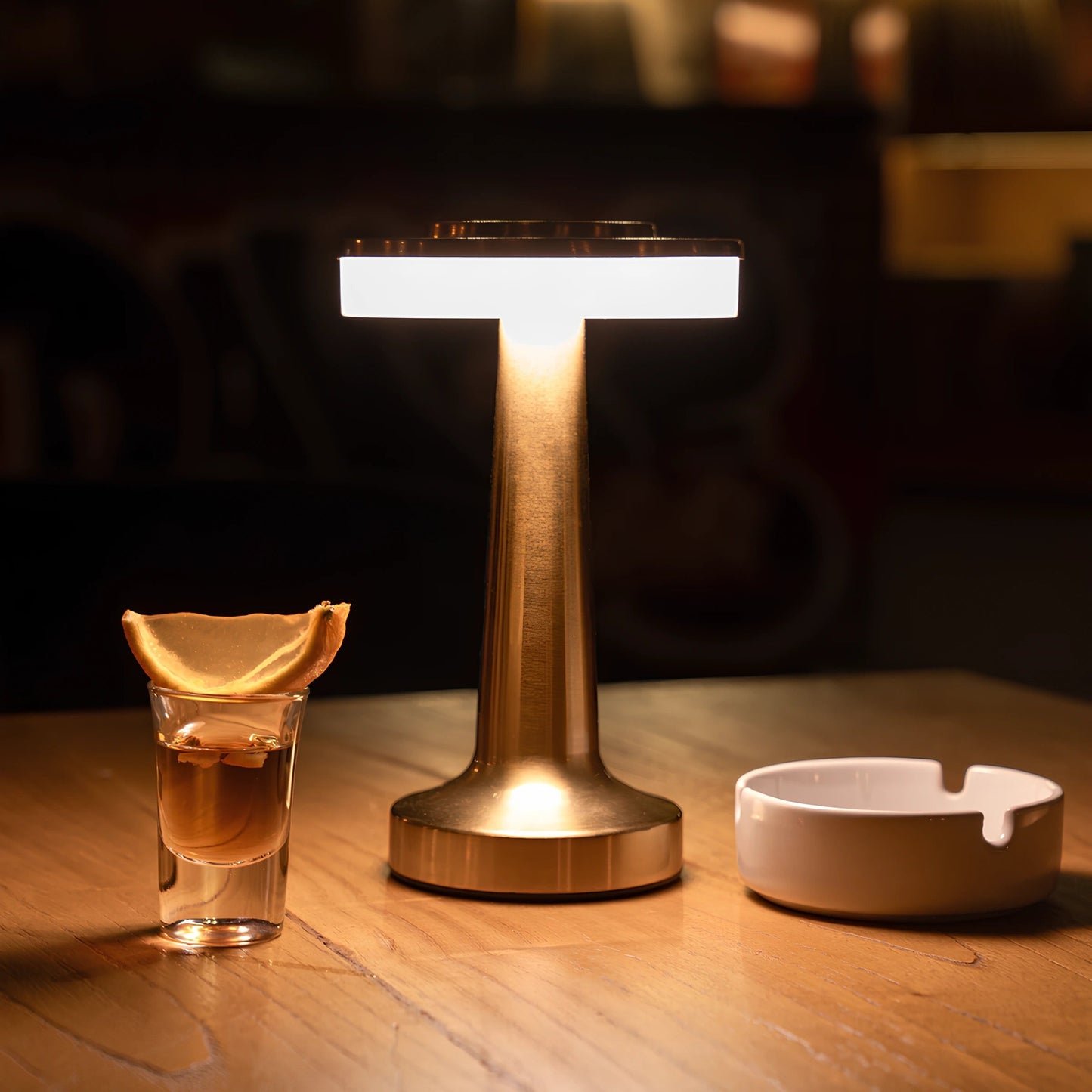 Table Lamp Cordless Metal Rechargeable
