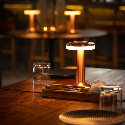 Table Lamp Cordless Metal Rechargeable