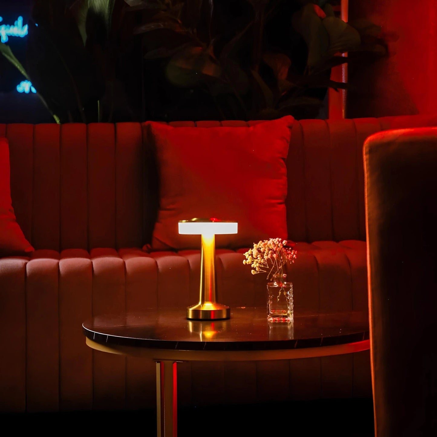 Table Lamp Cordless Metal Rechargeable