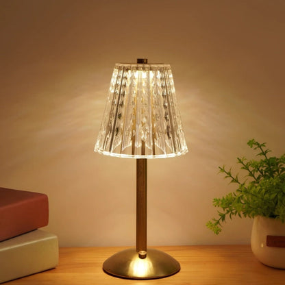 Table Lamp Crystal Cordless Rechargeable