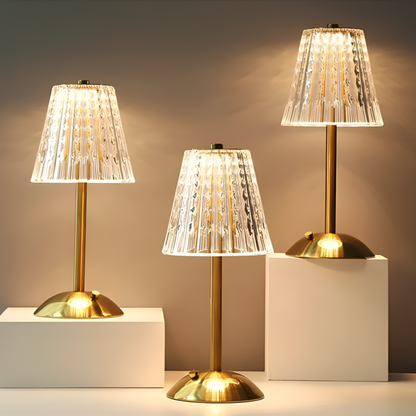 Table Lamp Crystal Cordless Rechargeable