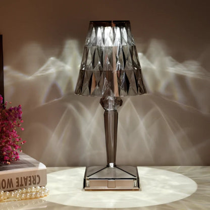 Table Lamp Crystal Rechargeable Touch