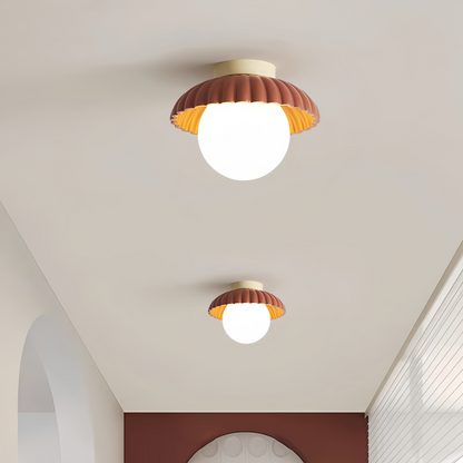Iron Hallway Ceiling Light Modern Glass &
