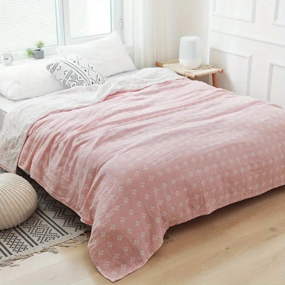 Throw Blanket Cotton Blanket Fluffy