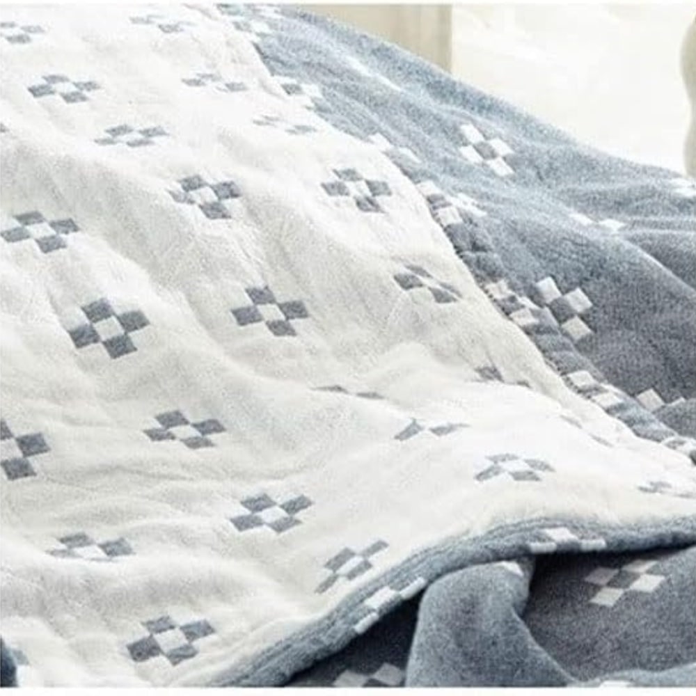 Throw Blanket Cotton Blanket Fluffy