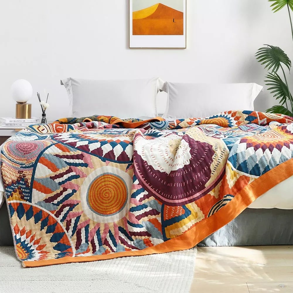 Throw Blanket Cotton Fluffy All Season