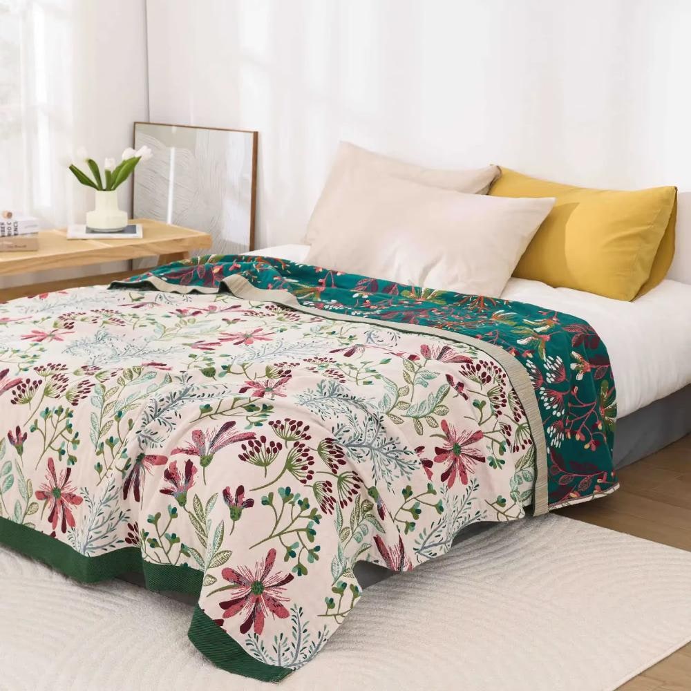 Throw Blanket Cotton Fluffy Decorative
