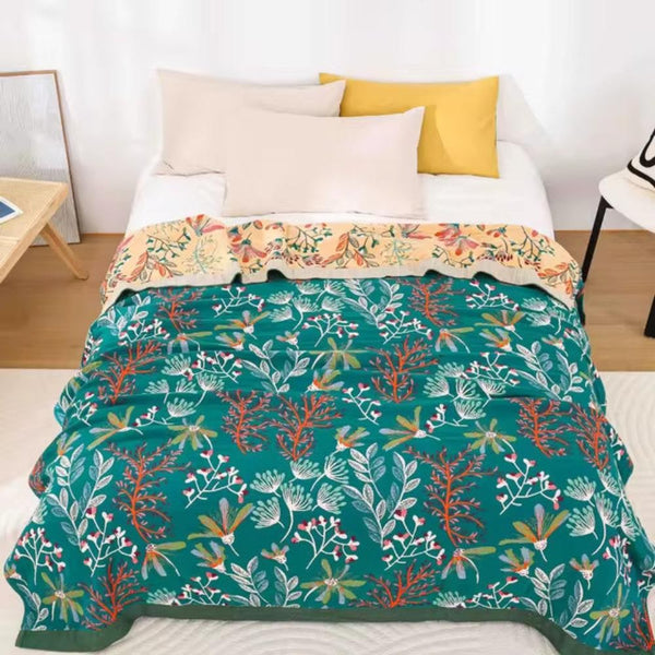 Throw Blanket Cotton Fluffy Decorative