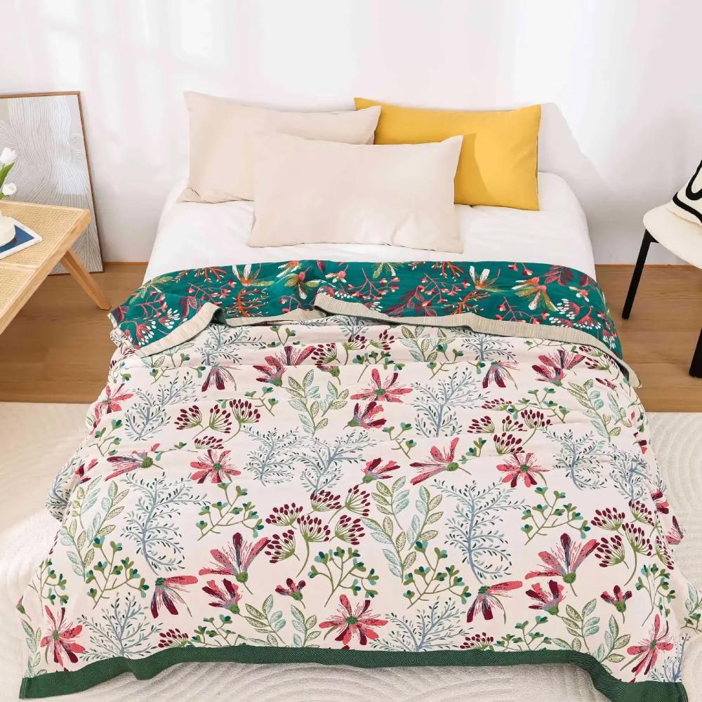 Throw Blanket Cotton Fluffy Decorative
