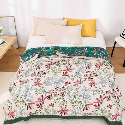 Throw Blanket Cotton Fluffy Decorative
