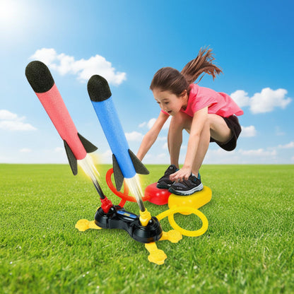 Toy Rocket Launcher Outdoor Fun Dual Action