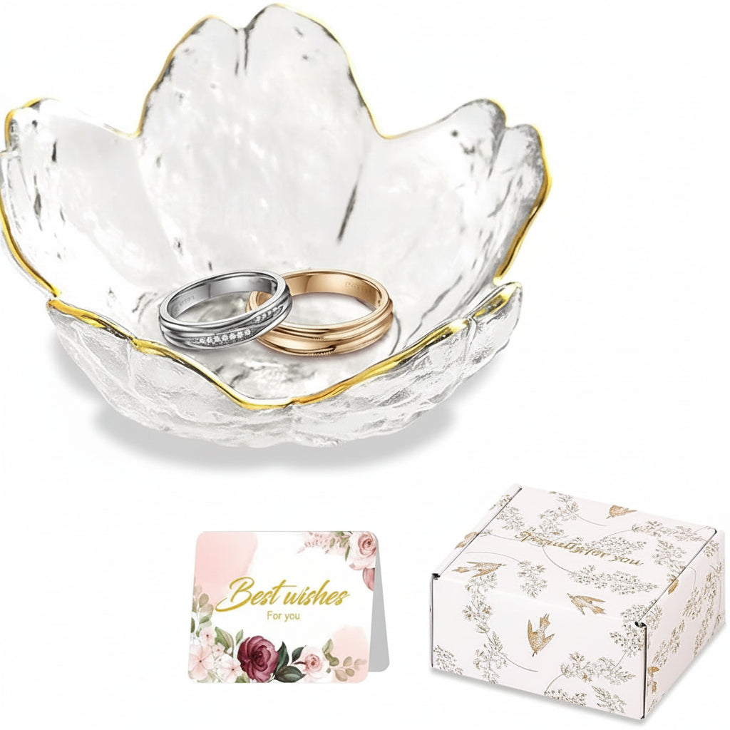 Mothers Day Flower Jewelry Dish Ceramic Ring