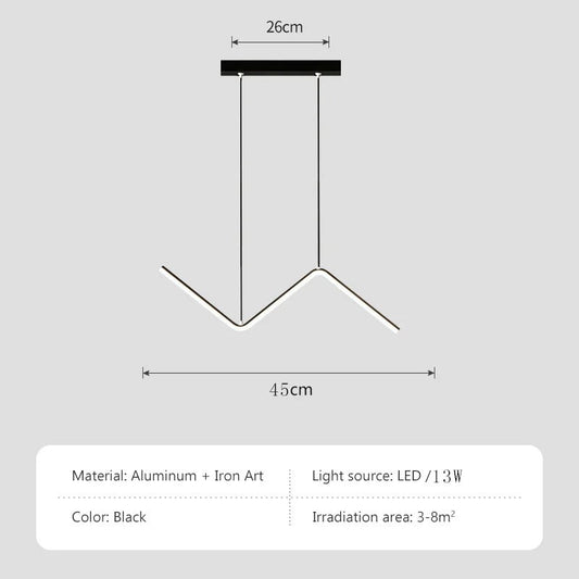 Aluminium Dining Pendant Lamp Modern