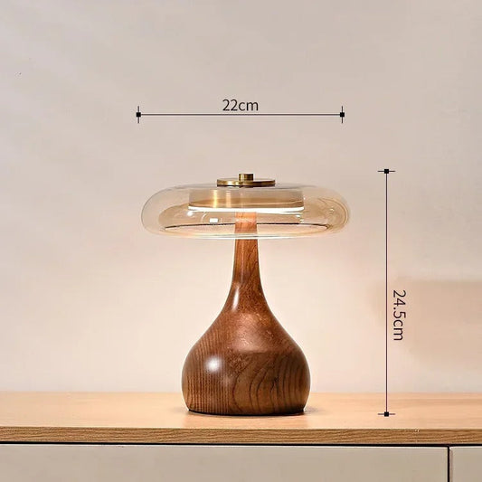 Andi Glass Table Lamp Modern Brass &
