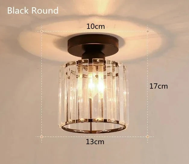 Crystal Ceiling Light Elegant Corridor &