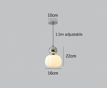 Nordic Pumpkin Pendant Light Modern LED