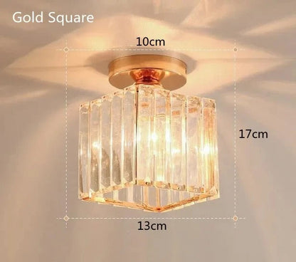 Crystal Ceiling Light Elegant Corridor &