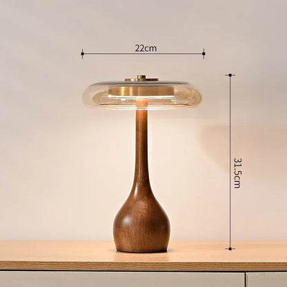 Andi Glass Table Lamp Modern Brass &