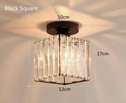 Crystal Ceiling Light Elegant Corridor &
