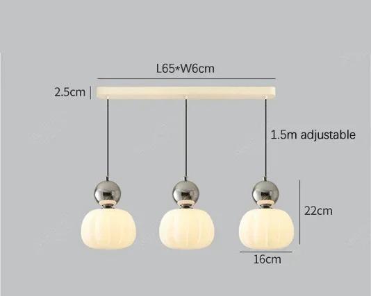 Nordic Pumpkin Pendant Light Modern LED