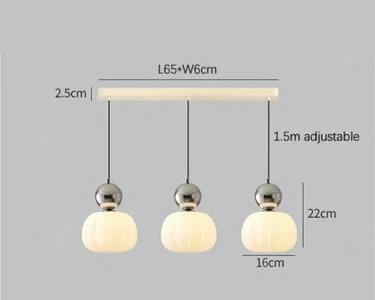 Nordic Pumpkin Pendant Light Modern LED