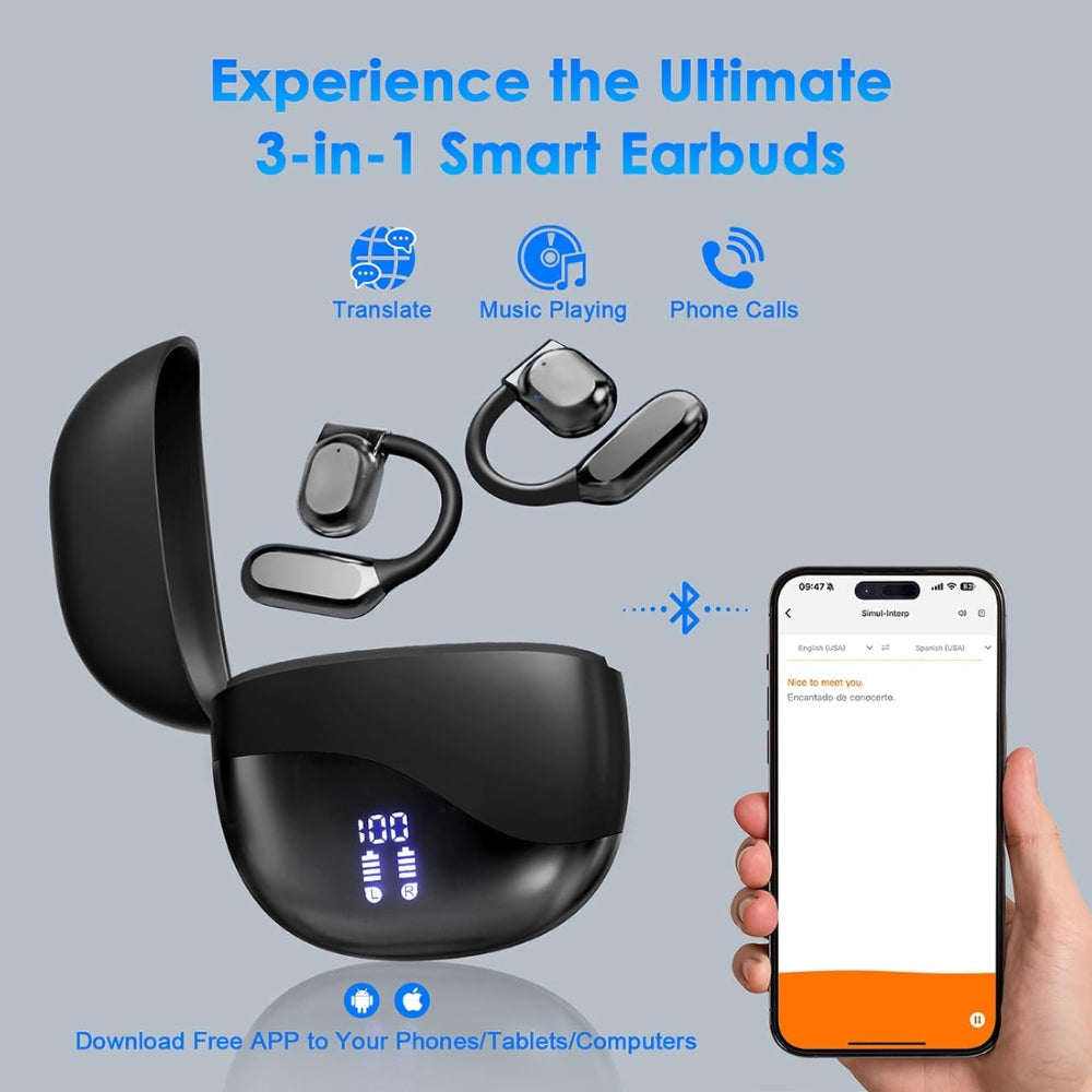 Wireless Earbuds Type C Charging Smart