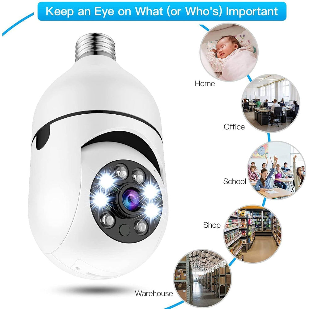 Wireless Security Camera Lightbulb Indoor