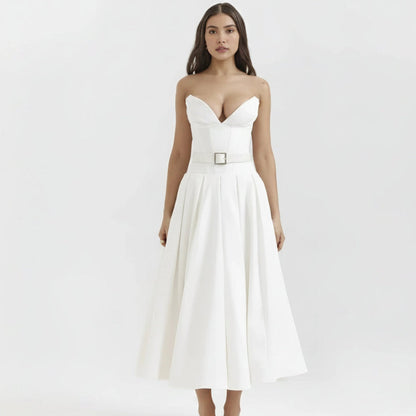 Women's Cocktail Dress Midi Off Shoulder
