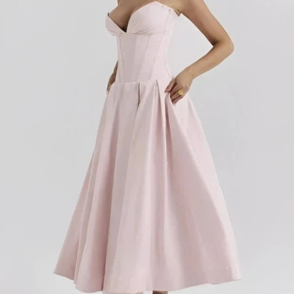Women's Cocktail Dress Midi Off Shoulder