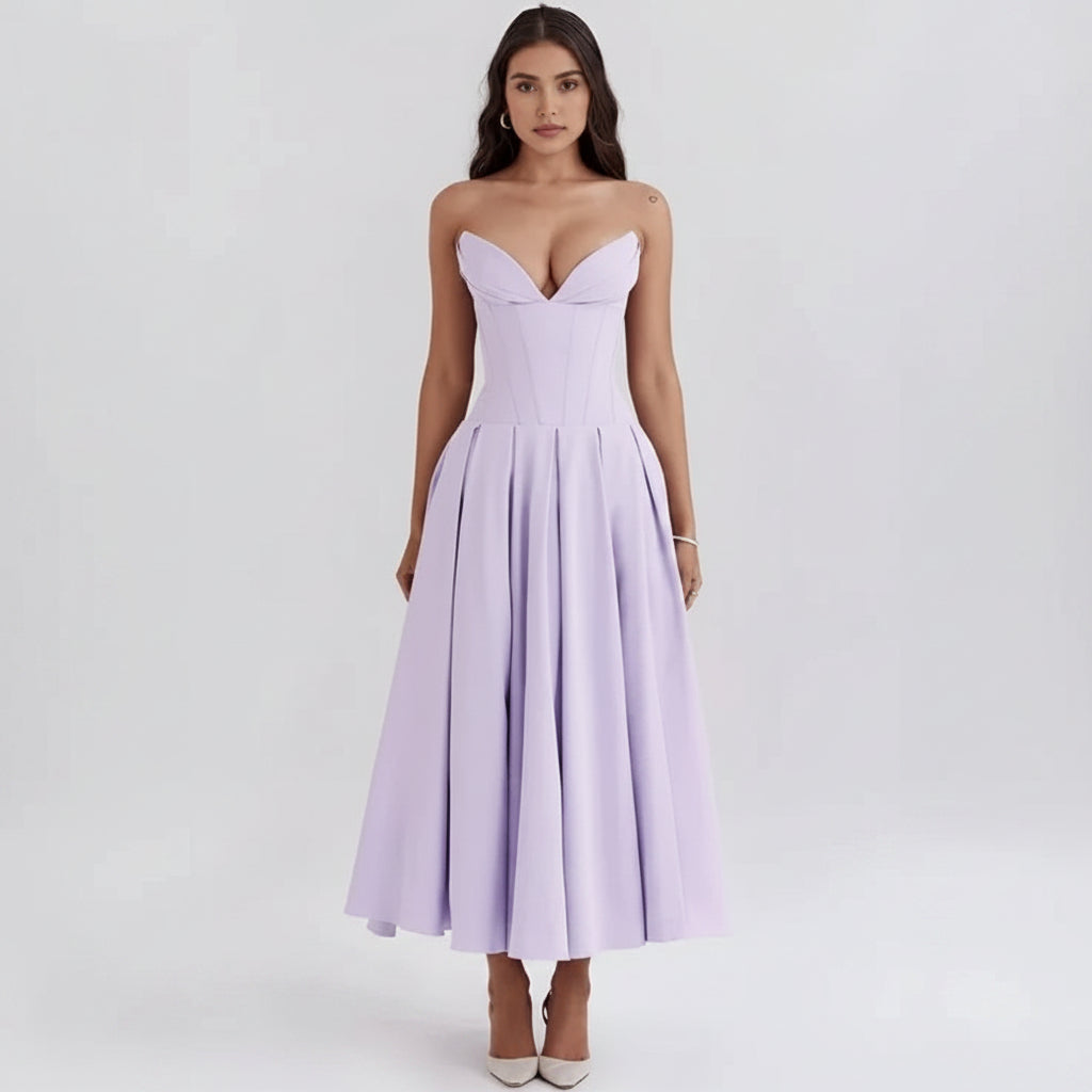 Women's Cocktail Dress Midi Off Shoulder