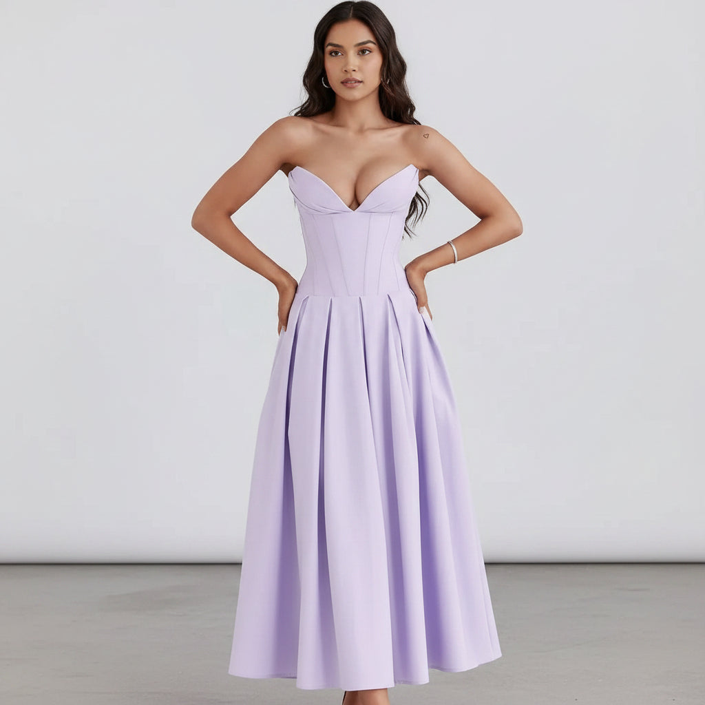 Women's Cocktail Dress Midi Off Shoulder